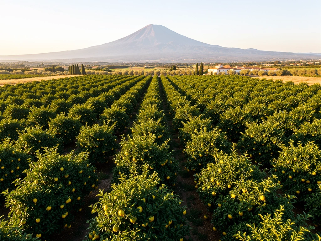 Sicilian landscape for nutrition context